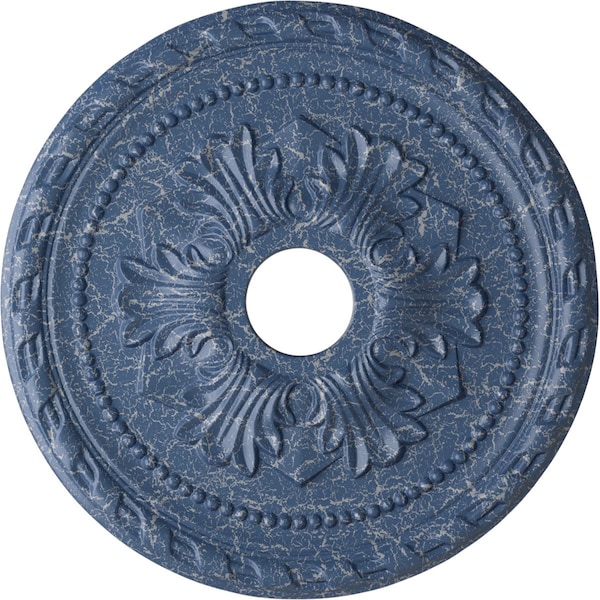 Ekena Millwork Palmetto Ceiling Medallion (Canopies up to 5"), 20 7/8"OD x 3 5/8"ID x 1 5/8"P, Americana Crackle CM20PMAMC - main